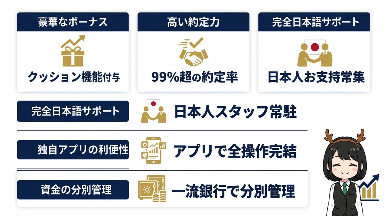 XMを利用するメリット5つ